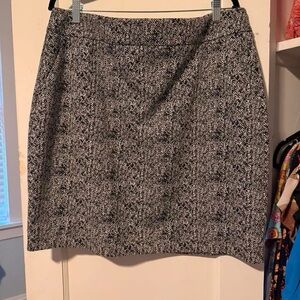 CAbi Black and White Pencil Skirt